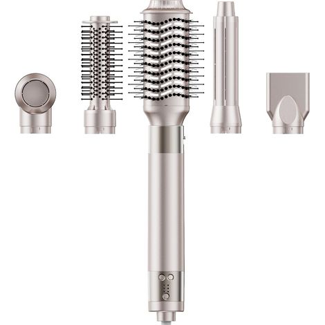 Brosse Soufflante & Air Styler 6 in 1, [140 000 RPM] Sèche-cheveux Ionique Haute Vitesse, séchage rapide, avec boucleur auto-wrap, volumateur, lisseur