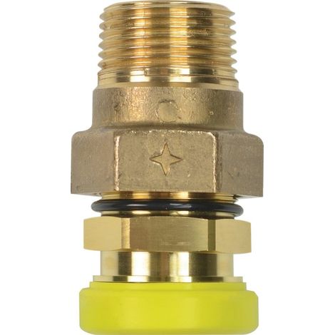 Raccord gaz mâle conique 1/2' – Filetage M 15mm – Système Clap pour installations gaz – Raccordement facile et rapide – Chuchu Decayeux (1/2)