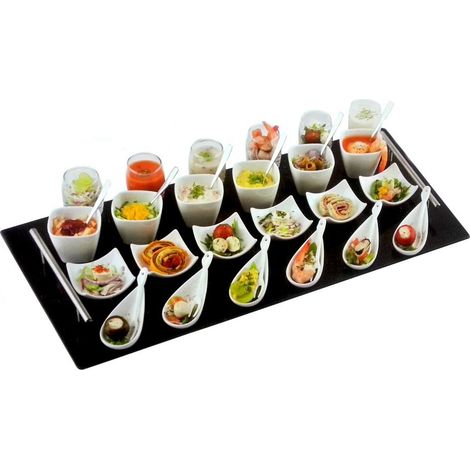Assiette à dessert set apéritif 37 pièces (1/2)
