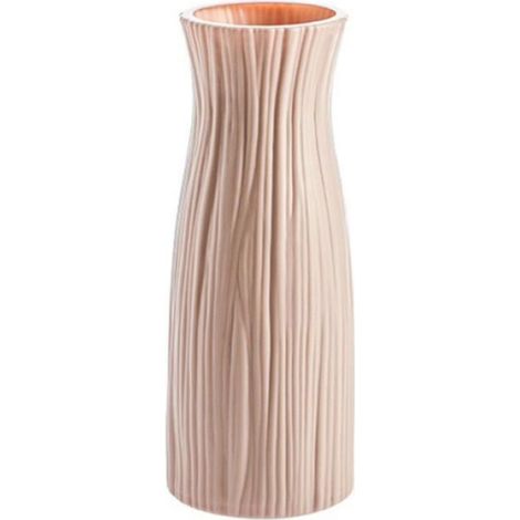 Vase décoration maison Vase en plastique blanc Imitation céramique Pot de fleur panier de fleurs nordique décoratif [3AA76B5] (1/4)
