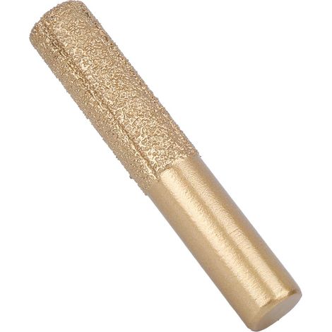 Fresa per rifinitura a filo e a filo, fresa per rifinitura in diamante brasato dorato, gambo dritto per pietra di quarzo, marmo, coltello per giunti, 12,7 x 13,5 x 75 mm. (1/5)