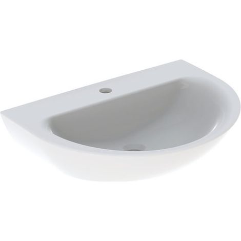 Lavabo Geberit Renova, 1 agujero para grifo, sin rebosadero, (1/2)