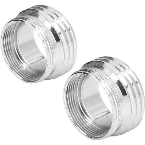 Stainless Steel Faucet Adapter, 15/16 Inch Male to 27/32 Inch Female to 17/16 Inch, Garden Hose Thread for Connecting Kitchen Sink to Hose (1/5)