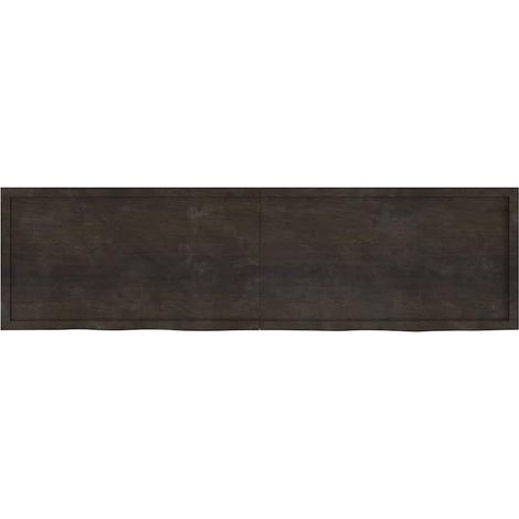 Maison Exclusive - Piano Tavolo Marrone 220x60x(2-4) cm Rovere Massello Trattato