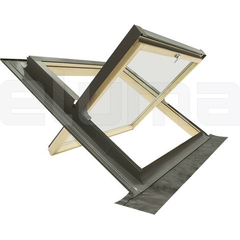 Finestra per tetto Termica con Vetro Antigrandine e Antinfortunistico, Made in Italy (114x118 Base x Altezza) (1/5)