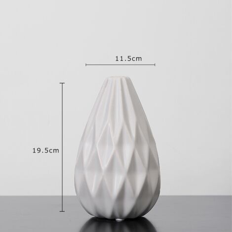 Vase en céramique moderne pour la décoration intérieure, vase décoratif gris et blanc