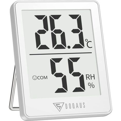 Termometro da interni ZOLGINAH di piccole dimensioni, igrometro ad alta precisione con lettura in 5 secondi, monitor di temperatura e umidità, igrometro digitale per il comfort di casa e ufficio, term (1/5)