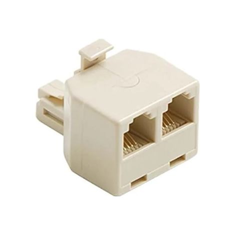 Adattatore Modulare 1 Spina Plug 2 Prese Plug ( Elettrocanali Cod. Eck43103 )