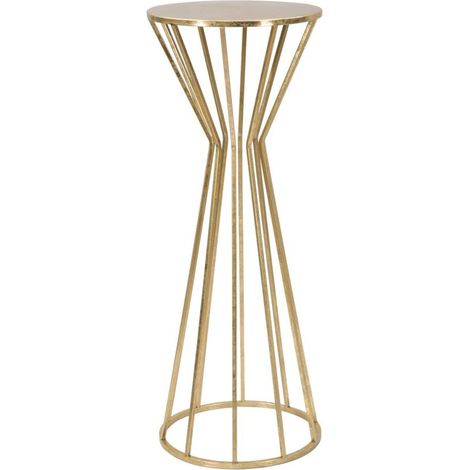 Colonnina portavaso in metallo oro, Ø38x100 cm – Portatelefono Stick Glam (1/5)