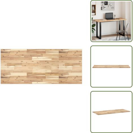 Comptoir en bois - vidaXL Dessus de meuble de salle de bain non traité bois d'acacia - Meuble en bois
