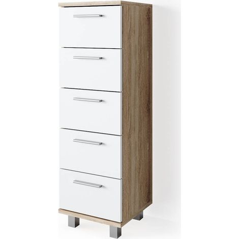 Meuble de rangement de salle de bain Ilias, Sonoma, 30 x 95 cm, Vicco (1/5)