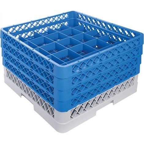 Casier cloisonnés à verres s/pieds 90 mm / H. 240 mm - Caterracks