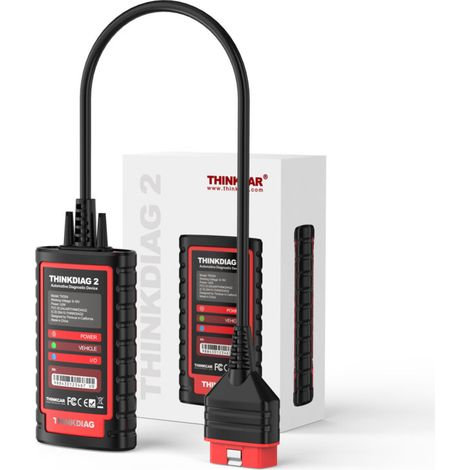 ThinkDiag 2 est un outil de diagnostic automobile qui inclut un an de support logiciel gratuit et prend en charge le protocole CANFD et le Bluetooth 5.0. Il comprend une application mobile.