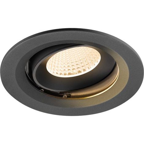 Encastré downlight NUMINOS® MOVE M intérieur 2700 K 40° IP20 rond noir - SLV - 1009652
