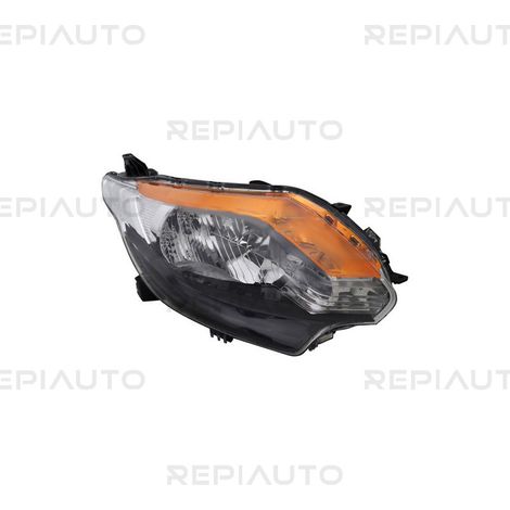 Phare avant droit H4/P21W base noire Mitsubishi L200 Triton KJ/KK/KL phase 1 et 2 depuis 2015