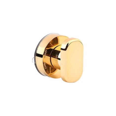 Maniglie scorrevoli in vetro con adesivo a pressione per cassetti, frigoriferi, ante di armadi, non richiedono foratura, maniglia per coperchio WC, colore oro, 64 x 64 x 50 mm (1/4)