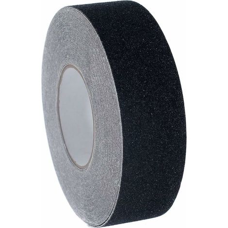 [20Mx5cm] Nastro adesivo antiscivolo, adesivo forte, nastro adesivo antiscivolo, per uso interno ed esterno, per la sicurezza sul lavoro e in casa. Striscia di sicurezza, nera, TKD5035 nera (1/5)