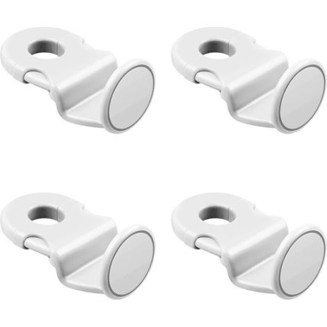 Ganci per schienale del sedile auto, 4 pezzi, accessorio - Bianco (1/2)
