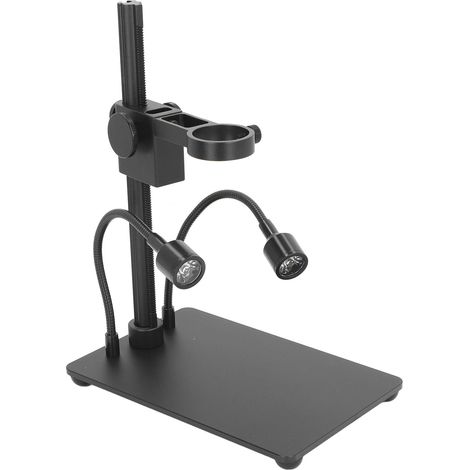 Support de microscope professionnel à luminosité réglable en continu avec lampe à col de cygne universelle. (1/5)