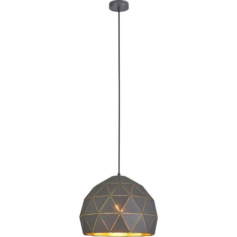 Italux Harley - Pendente a sospensione moderno grafite, oro, champagne 1 luce, attacco E27 (1/3)