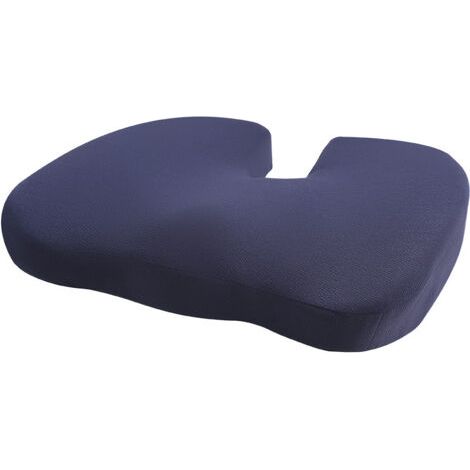 royaluxe -Galette de chaiseFavorise le soutien et le confort - bleu marine - Adulte - Picots antidérapants