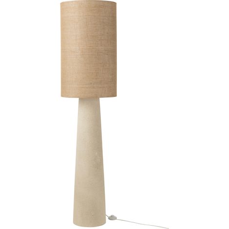 Lampadaire en jute et fibre de verre Beige foncé 42x42x169 cm (1/5)