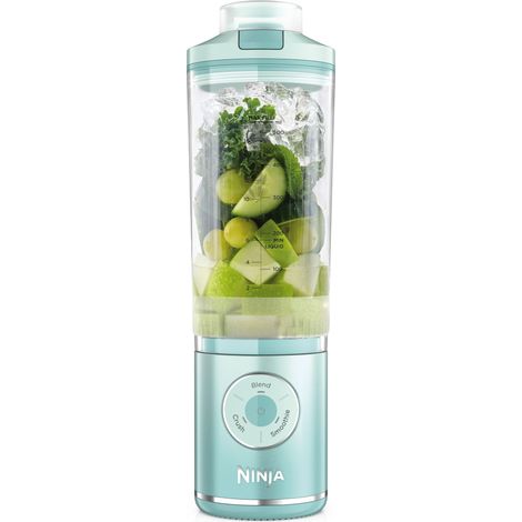 mixeur portable, 570 ml, rechargeable, tasse et couvercle étanche, 3 fonctions de mixage, fait des smoothies, des boissons protéinées et des granités, Menthe BC251EUMT (1/5)
