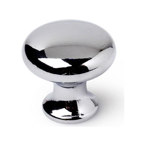 Boutons Meuble Chromé Poli ø25mm Design Rond élégant, Finition Chrome Poli - Rei (1/5)