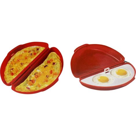 Cuiseur à œufs pour micro-ondes, idéal pour préparer des sandwichs et des omelettes — sans BPA.