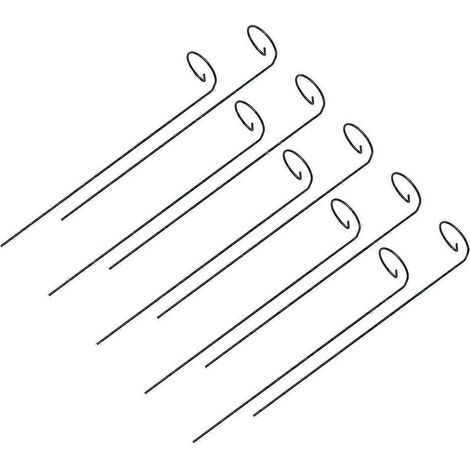 10 supports de plantes grimpantes en métal, supports botaniques réutilisables, outils de jardinage (50 cm)-50.00X6.00X0.30CM (1/3)