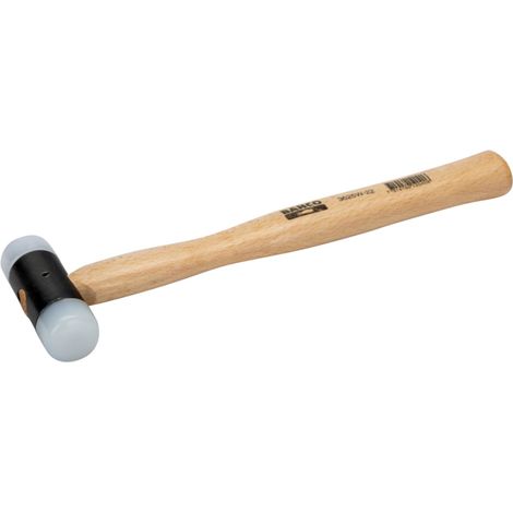 Bahco Gummihammer mit Nylonköpfen und Holzstiel 1.05 kg