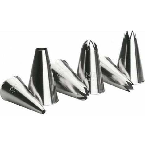 IBILI moldes cornete inoxidable 6 piezas , Blister 6 moldes cornete inoxidable 6 piezasIdeal para hacer galleta en forma de corneteAcero estañadoAltura de 11 cm. (1/3)