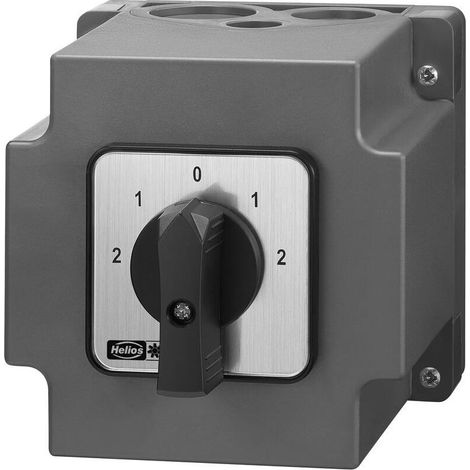 Helios PWGW Polum- und Wendeschalter für 3-PH Dahlander Motoren 400V, 3 PH, max. 25A, IP 65