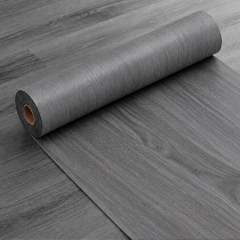 Sol en vinyle autocollant - 40 x 300 cm - Revêtement de sol en PVC effet bois - Imperméable - Résistant à l'usure - Pour cuisine, salon, salle de bain et appartement en location (1/5)