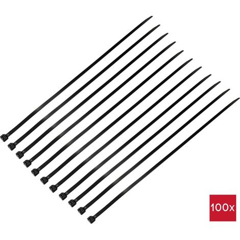 TRU COMPONENTS TC-12533368 Fascetta per cavi 550 mm 8 mm Nero 100 pz.