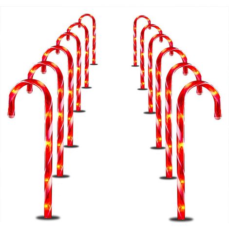 Juego de 12 palitos para delimitar árboles de Navidad, impermeables, para jardín y entrada de vehículos. (1/5)