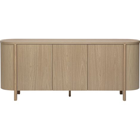 Buffet finition bois clair chêne 3 portes L180 cm PAOLINE (1/5)