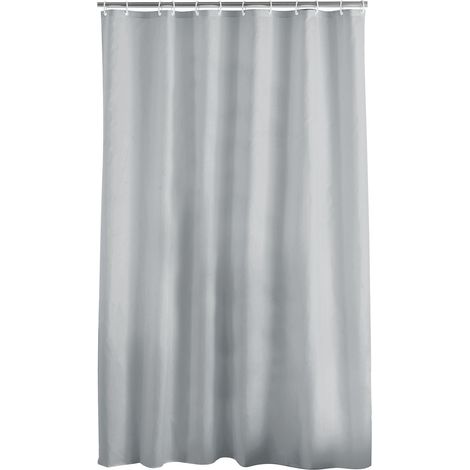 Rideau de douche 180 x 200 cm Essencias gris (1/4)