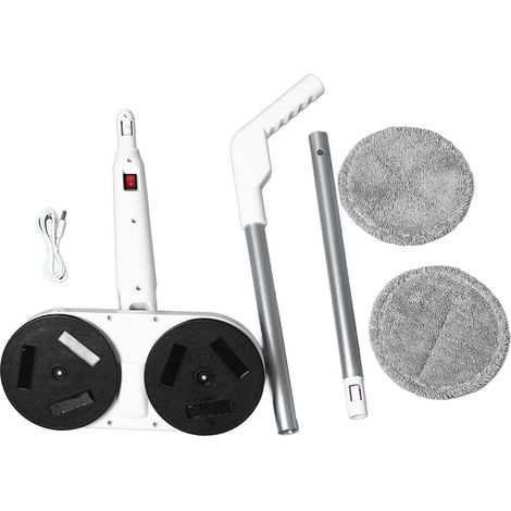 Balai-serpillère électrique sans fil professionnel, rechargeable, autopropulsé et efficace, à double essorage pour le nettoyage des sols (1/5)