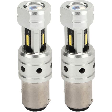 2 Pièces 2400LM 100W 1157 LED Ampoules de Recul Feux de Signalisation Clignotants Jaune 3000K pour Voiture Camion Camping-Car (1/5)