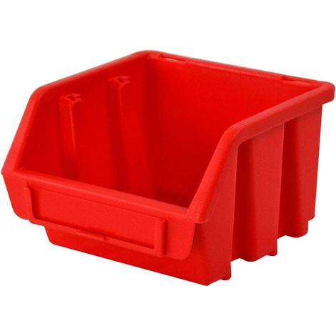Faithfull Interlocking Storage Bin Size 1 Red 116 x 112 x 75mm FAITBBIN1