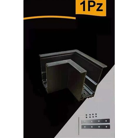 TRADE SHOP - Connettore Giunto Angolare Curva Nero Per Binario Magnetico 48v Accessori Tk670-l - (1/5)