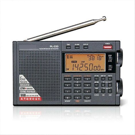 Récepteur multifonctionnel haute sensibilité pour radio portable PL-330 FM/MW/SW/LW SSB, couverture de bande complète (1/5)
