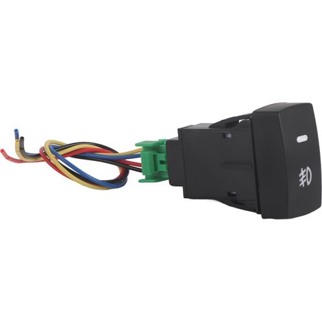 Bouton antibrouillard de voiture en plastique noir à 5 broches pour Civic Accord CRV (1/5)