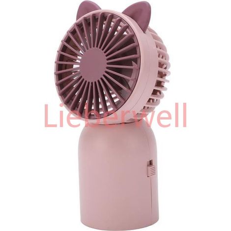 Omabeta Ventilateur portatif Ventilateur Portable en forme de chat mignon, chargeur USB, interrupteur à une touche, materiel set (1/4)