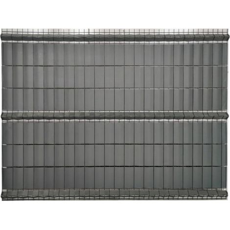 Kit occultation horizontale PVC pour panneau rigide 3D - rouleaux 19 cm et 3,5 cm x 35 m - gris anthracite RAL 7016 (1/3)