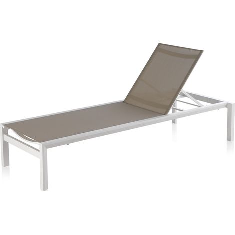 Gepolsterter Hocker in grauem Bouclé-Stoff mit Gestell und Beinen aus naturbelassenem Kiefernholz (1/5)
