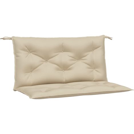 Gartenbankkissen Set von 2 beige 100x50x7 cm Oxford-Gewebe