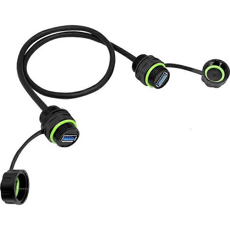 Câble d'extension mini USB double face étanche, femelle-femelle bidirectionnel, 100 cm (1/5)