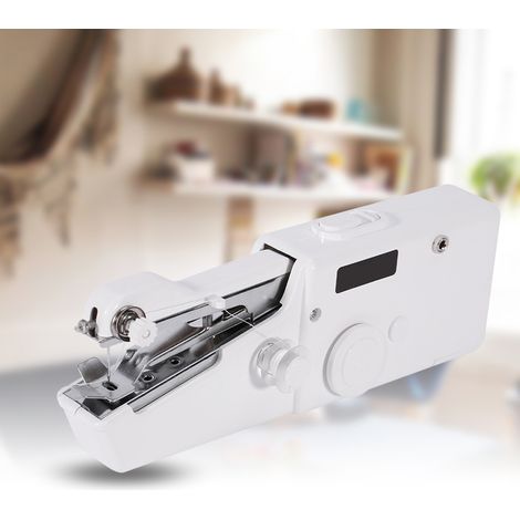 Mini-Nähmaschine für Zuhause, Reisen, tragbar, kabellos, handlich, multifunktional, Einzelstich (1/5)